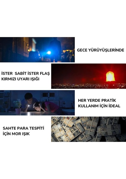 Type-C Şarjlı 9 Mod Su Geçirmez Manyetik Çok Işlevli Mini El Feneri fiyatları