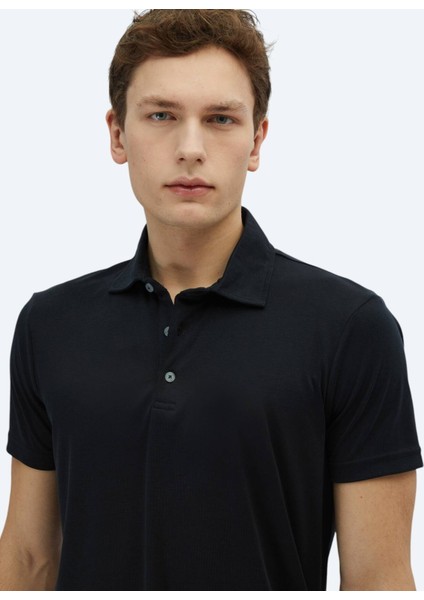Siyah Düz Polo Yaka T-Shirt modelleri