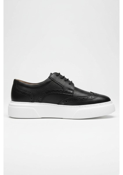 Siyah %100 Hakiki Deri Ultra Rahat Erkek Günlük Ayakkabı LUASS27AL0049 fiyatları