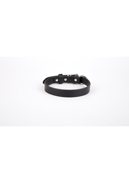 Deri El Yapımı Köpek Boyun Tasması 1,5X20-26 cm Siyah