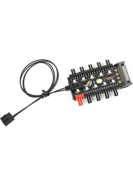 4988 10 Port Fan Power Sata Güç Switch Pwm Çoklayıcı fırsatları