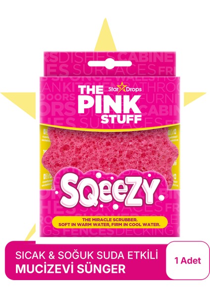 Mucizevi Sqeezy Scrubber/ Sıcak ve Soğuk Suda Farklı Lekelerde Mucizevi Etki