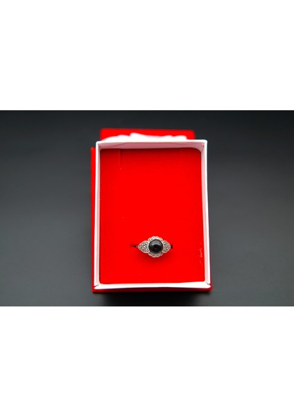 925 Ayar Kadın Gümüş Oltu Taşı Yüzük SY00029 modelleri