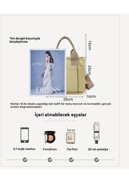 Kanvas Kadın El Crossbody Çantası (Yurt Dışından) modelleri