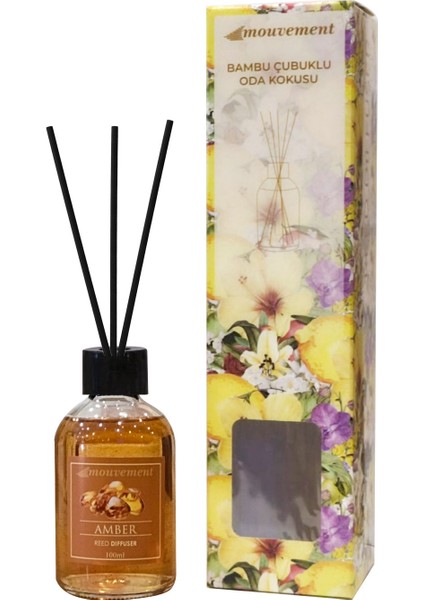 100 ml Amber Çubuklu Oda Kokusu – Zarif Koku