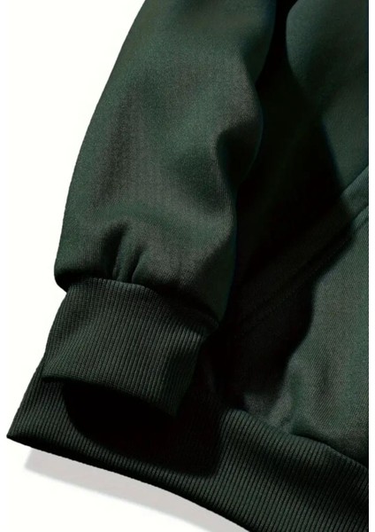 Love Yazı Baskılı Bisiklet Yaka Içi Polarlı Sweatshirt fiyatları