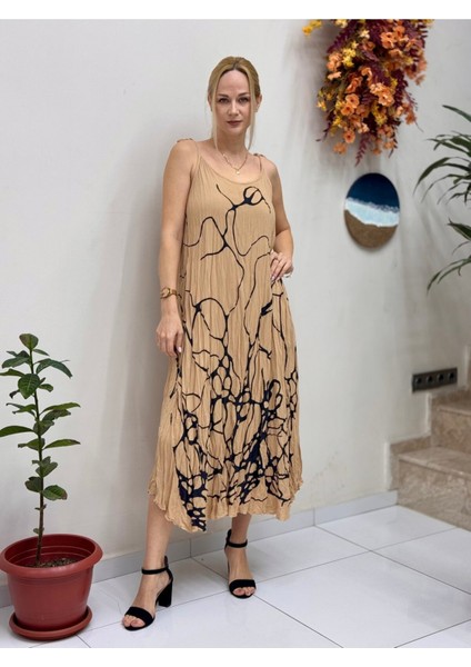 VL1245 Kolsuz Vual Elbise Vizon