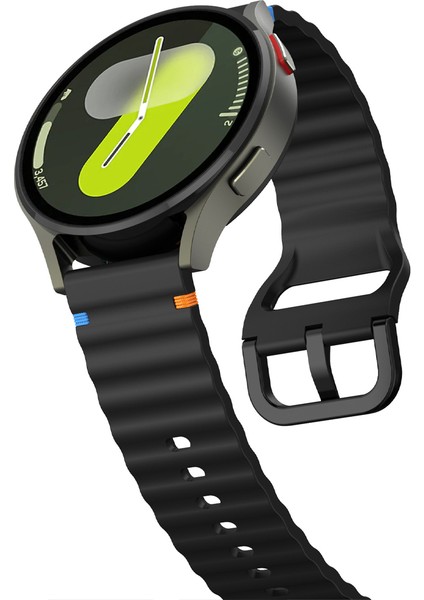 Huawei Watch Gt6 Pro 46MM Ile Uyumlu Dalga Desenli Tokalı Yumusaş Soft Silikon Kordon fırsatları