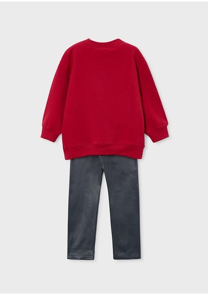 Kız Çocuk Taytlı Takım 4-8yaş Kırmızı fiyatları