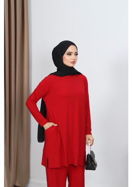 Yanları Cepli Sandy Pantolonlu Takım fiyatları