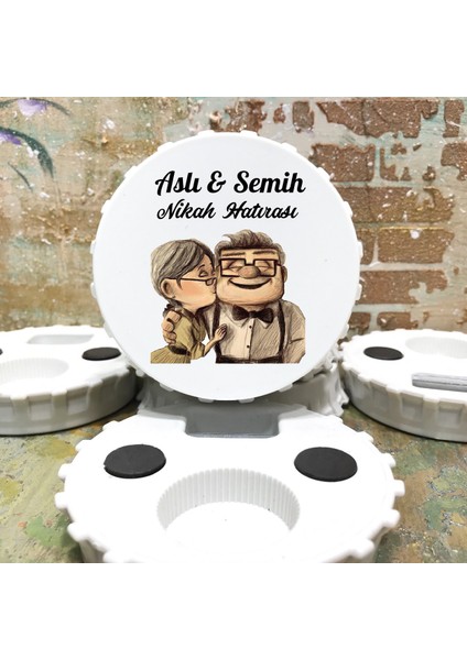 Kapak Açacaklı Magnet (10 Adet) Düğün - Nişan - Kına - Nikah - Söz