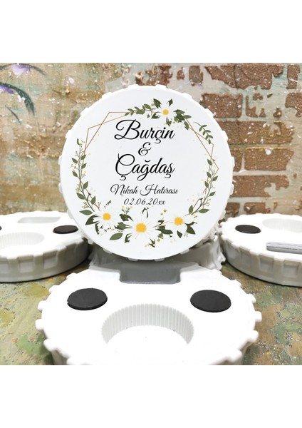 Kapak Açacaklı Magnet (10 Adet) Düğün - Nişan - Kına - Nikah - Söz
