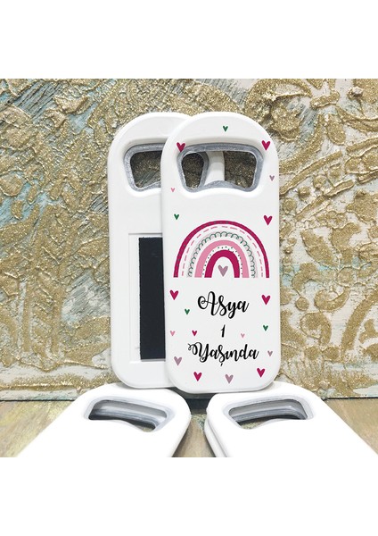 Dikdörtgen Açacaklı Magnet (10 Adet) Düğün - Nişan - Kına - Nikah - Söz