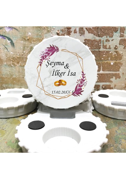 Kapak Açacaklı Magnet (10 Adet) Düğün - Nişan - Kına - Nikah - Söz