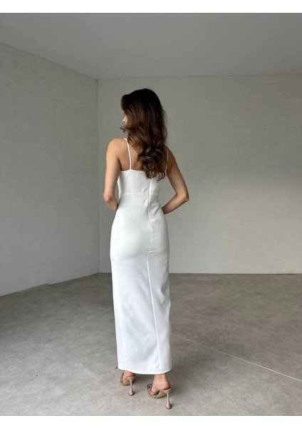 Kadın Drapeli Yırtmaçlı Elbise fiyatları