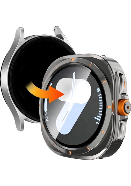 Samsung Galaxy Watch 7 44MM Uyumlu Watch 7 Ultra Dönüştürücü Kasa ve Ekran Koruyucu fiyatları