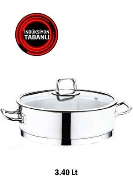 Çelik Vision 3.40 Litre 24x8 Cm İndiksiyon Karnıyarık Çelik Tencere fiyatları