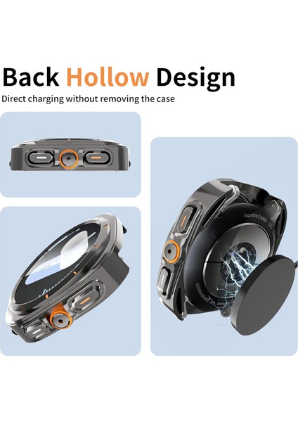 Samsung Galaxy Watch 7 40MM Uyumlu Watch 7 Ultra Dönüştürücü Kasa ve Ekran Koruyucu modelleri