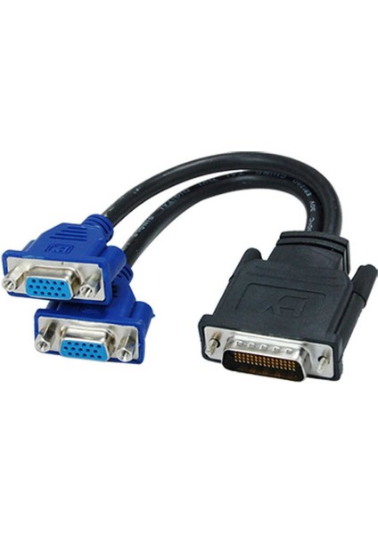 VGA Splitter Kablo - 59 Pin DVI To 2 VGA Çevirici fırsatları