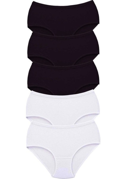 5 Adet Tutku Kadın Yüksek Bel Bato Kalın Lastik Külot S5