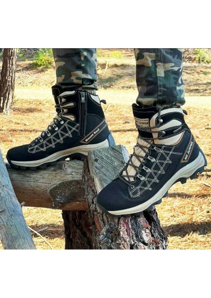 2224-JAMPER Anatomik Kaydırmaz Tabanlı Soft Shell Outdoor Trekking Erkek Fermuarlı Spor Bot - NKT02224-TARÇIN-41 fırsatları