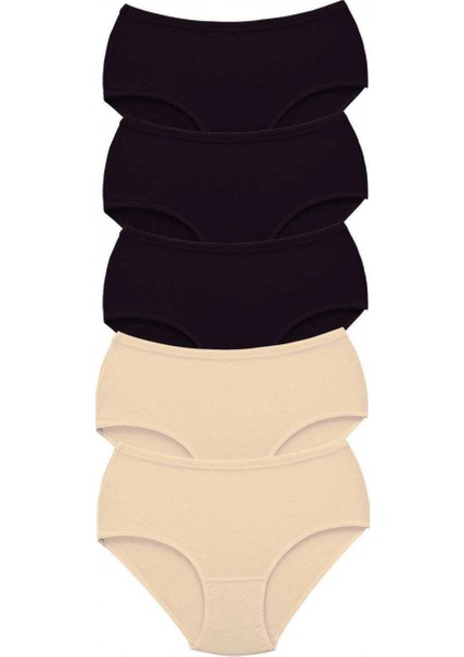 5 Adet Tutku Kadın Yüksek Bel Bato Kalın Lastik Külot S3