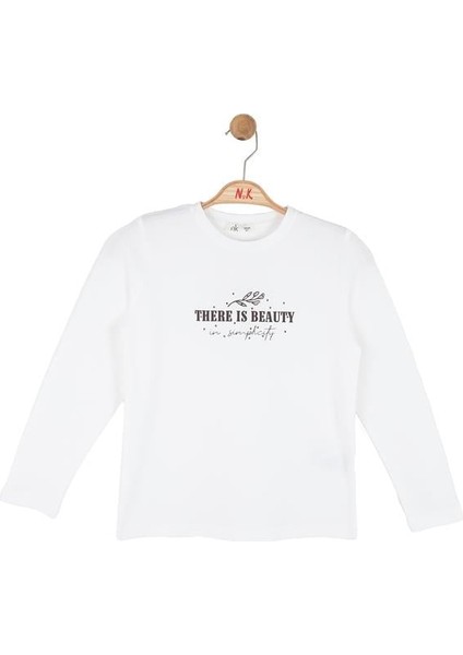 Kız Çocuk Lucky Badi 8-14 Yaş Ekru