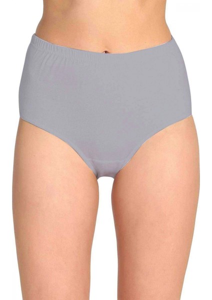 5 Adet Tutku Kadın Yüksek Bel Bato Kalın Lastik Külot Gri fırsatları