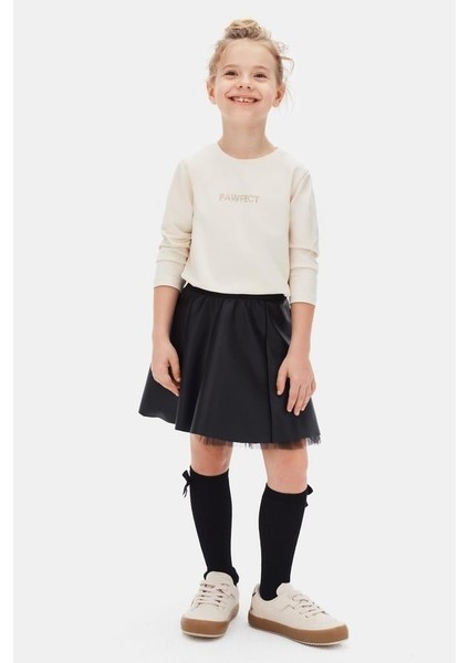Kız Çocuk Pawfect Badi 4-8 Yaş Krem