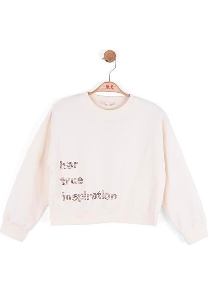 Kız Çocuk True Sweatshirt 8-14 Yaş Krem fiyatları