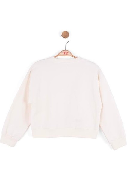 Kız Çocuk True Sweatshirt 8-14 Yaş Krem modelleri