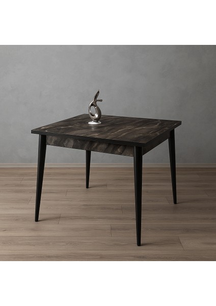 Yanlardan Açılır Büyüyen Yemek Masası Siyah Mermer Desenli 75X80CM Sadece Masa Fiyatıdır modelleri