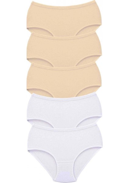 5 Adet Tutku Kadın Yüksek Bel Bato Kalın Lastik Külot S10