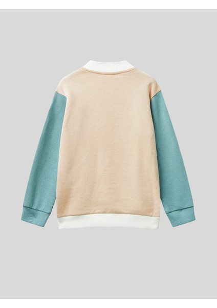 Kız Çocuk Fermuarlı Sweatshirt 1-6 Yaş Beyaz fiyatları