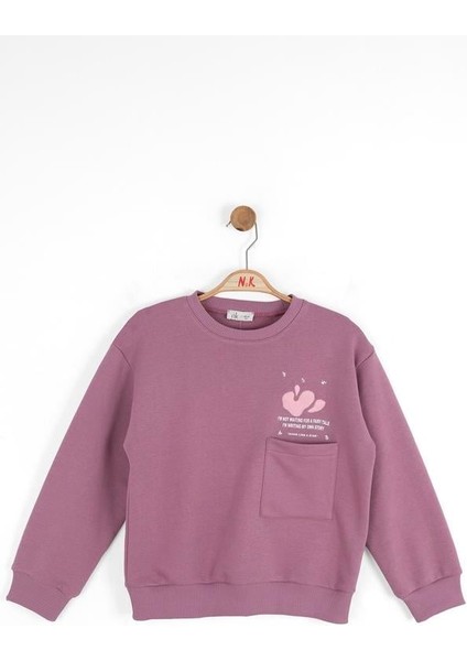 Kız Çocuk Story Sweatshirt 8-14 Yaş Lila fiyatları