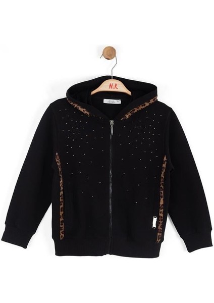 Kız Çocuk Echo Fermuarlı Sweatshirt 4-8 Yaş Siyah fiyatları