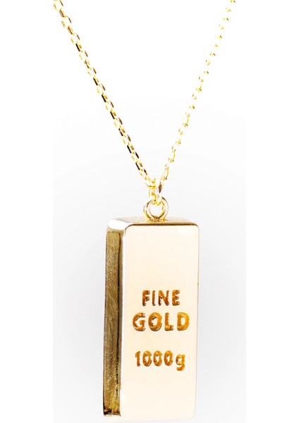 14 Ayar Külçe Model Kolye