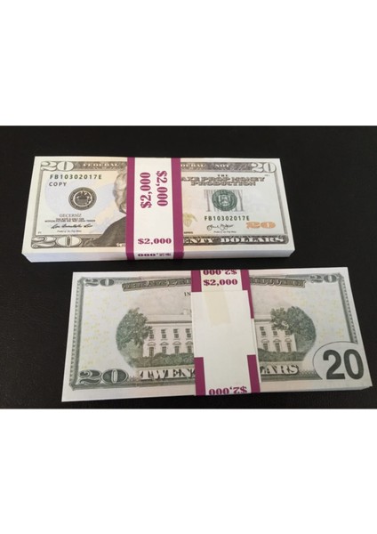Geçersiz Paras 100 Adet 20 Dolar Dizi Film ve Video Çekimleri Için
