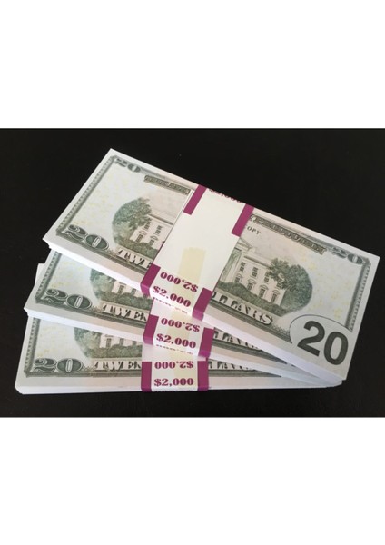 Geçersiz Paras 100 Adet 20 Dolar Dizi Film ve Video Çekimleri Için