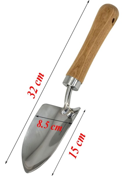 Kürek Bahçe Küreği Bahçıvan Saksı Çiçek Bitki Mini El Küreği Fide Toprak Hobi Geniş Kürek 32 cm fiyatları
