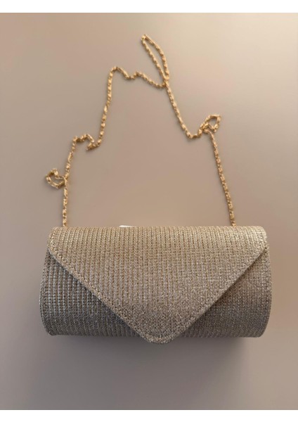 Kadın Simli Zincir Askılı Abiye El Çantası – | Gümüş, Altın, Siyah fiyatları