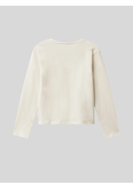 Kız Çocuk Baskılı Sweatshirt 6-14 Yaş Ekru fiyatları