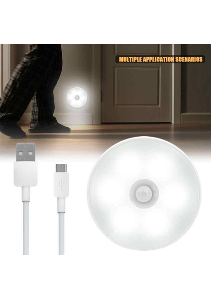 Şarjlı Sensörlü Gece LED Lambası Egonex ( Lisinya )