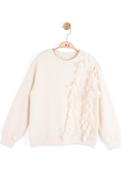 Kız Çocuk Fancy Sweatshirt 8-14 Yaş Krem fiyatları
