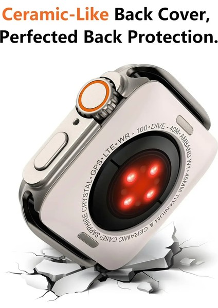 Uyumlu Watch 10 46MM Saatinizi Watch Ultra 49MM Görünümüne Dönüştürücü 360 Kasa ve Ekran Koruyucu modelleri