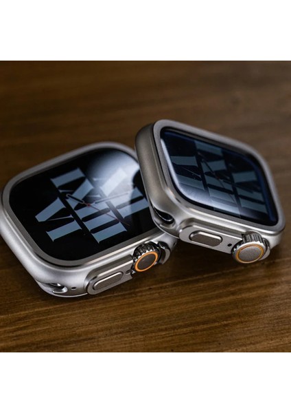 Uyumlu Watch 10 46MM Saatinizi Watch Ultra 49MM Görünümüne Dönüştürücü 360 Kasa ve Ekran Koruyucu fırsatları