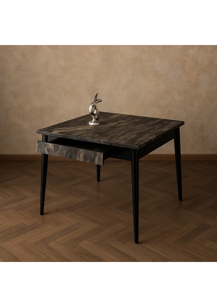 Yanlardan Açılır Büyüyen Yemek Masası Siyah Mermer Desenli 65X100CM Sadece Masa Fiyatıdır modelleri