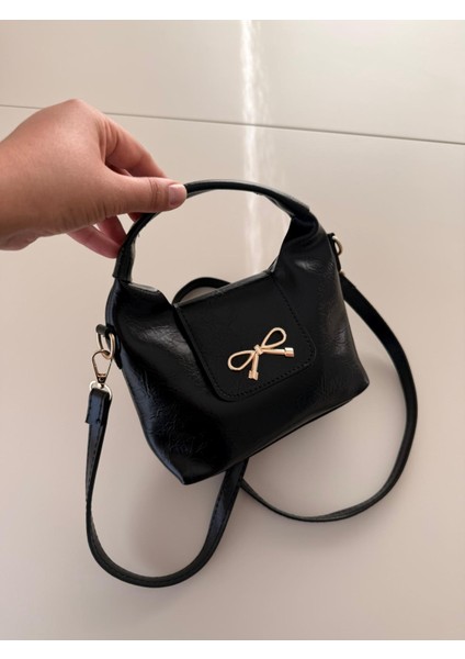 Mini Kadın Omuz ve El Çantası | Zarif Fiyonklu Model – 5 Renk Seçeneği modelleri