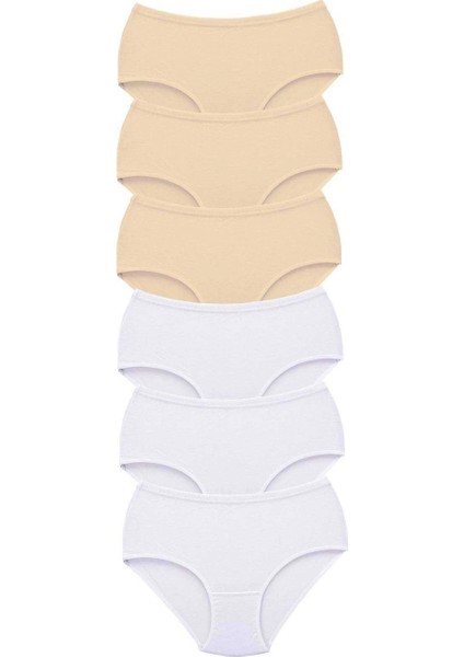 6 Adet Tutku Kadın Yüksek Bel Bato Kalın Lastik Külot S9