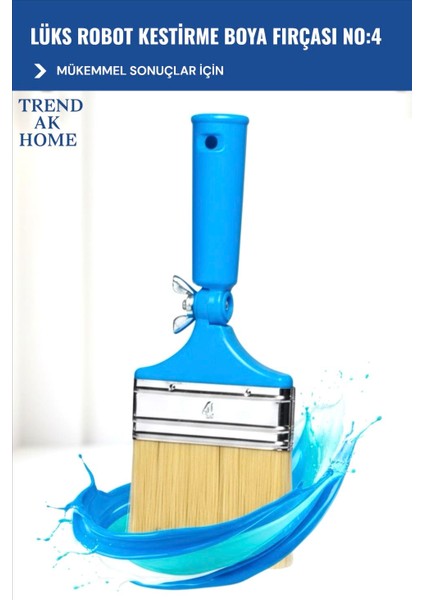 Lüks Robot Kestirme Boya Fırçası No:4